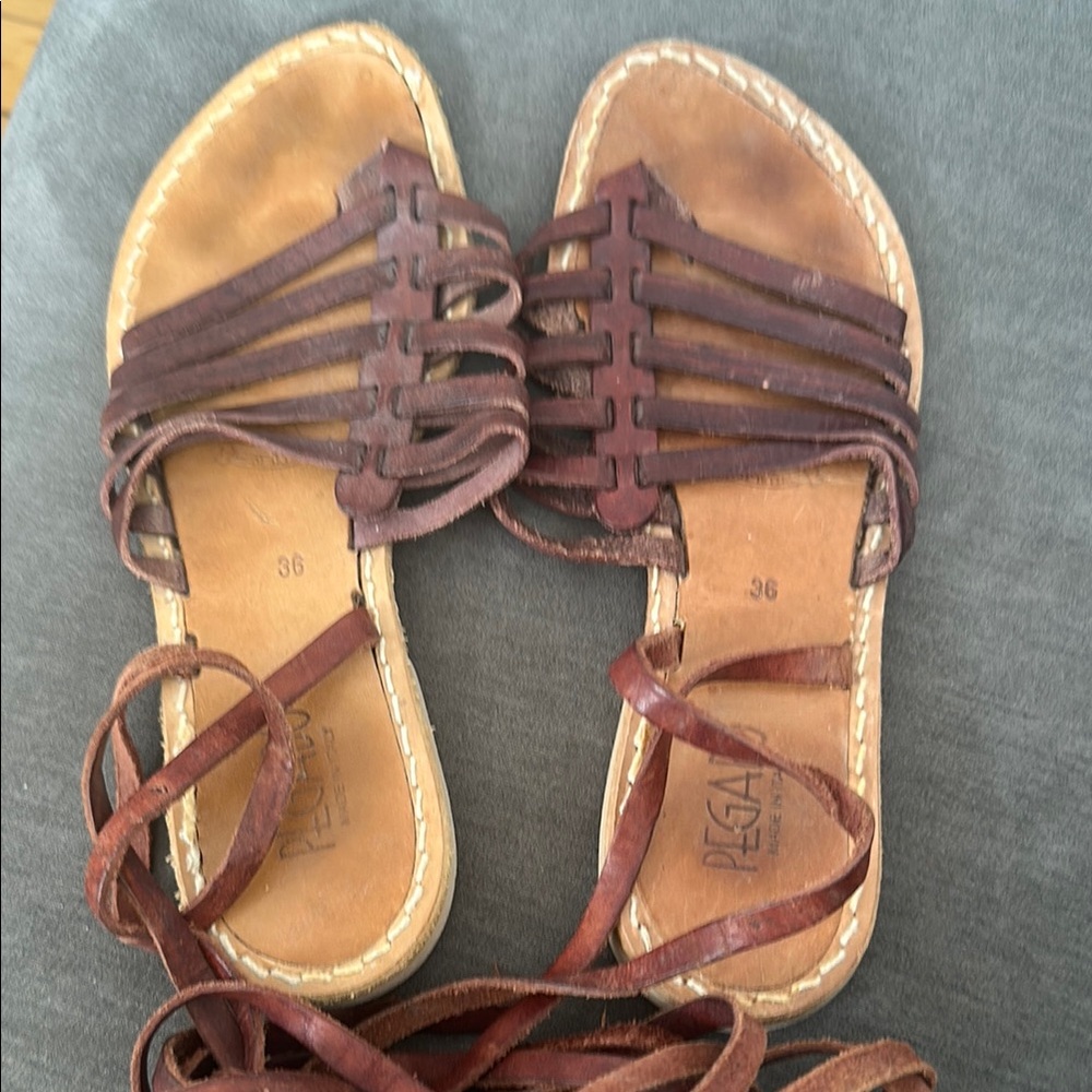 Leather Gladiator Sandals